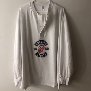 OVERSIZED LONG SLEEVE ROLLING STONES TEE